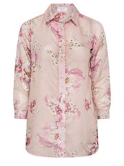 YOURS LONDON Curve Pink Floral Boyfriend Shirt - Image 5 of 5