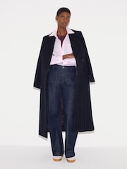 Jigsaw Purple Supima Cotton Crew Neck T-Shirt - Image 5 of 6