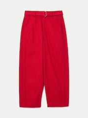 Jigsaw Red Turner Belted Horseshoe Jeans - Image 8 of 8