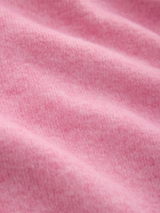 Blush Pink/White Supersoft Double Trim Short Sleeve Knitted Top - Image 3 of 3