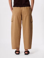 Whistles Nude Elasticated Barrel Leg Trousers - Image 2 of 5
