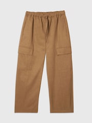 Whistles Nude Elasticated Barrel Leg Trousers - Image 5 of 5