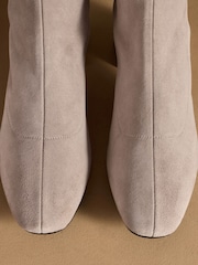 Russell & Bromley Neutral Harrington Tall Block Heel Knee High Boots - Image 7 of 7