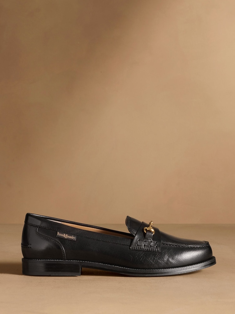 Russell & Bromley Black Brewster Snaffle Loafers - Image 2 of 7 Russell & Bromley Black Brewster Snaffle Loafers - Image 2 of 7