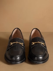 Russell & Bromley Black Brewster Snaffle Loafers - Image 3 of 7