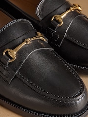 Russell & Bromley Black Brewster Snaffle Loafers - Image 4 of 7
