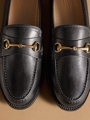 Russell & Bromley Black Brewster Snaffle Loafers - Image 7 of 7