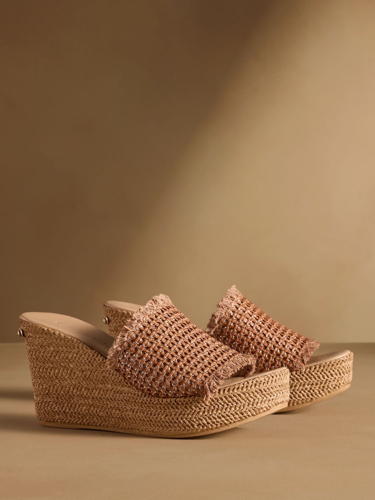 Brun - Russell & Bromley Libertine Wedge Sandals - Billede 1 af 7