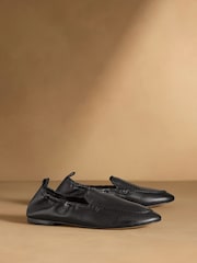 Russell & Bromley Black Tabley Soft Elasticated Loafers - Image 1 of 7