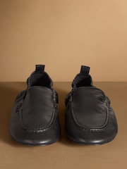 Russell & Bromley Black Tabley Soft Elasticated Loafers - Image 3 of 7