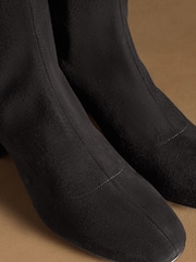 Russell & Bromley Black Harrington Tall Block Heel Knee High Boots - Image 4 of 7