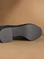 Russell & Bromley Black Harrington Tall Block Heel Knee High Boots - Image 5 of 7