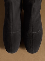 Russell & Bromley Black Harrington Tall Block Heel Knee High Boots - Image 7 of 7