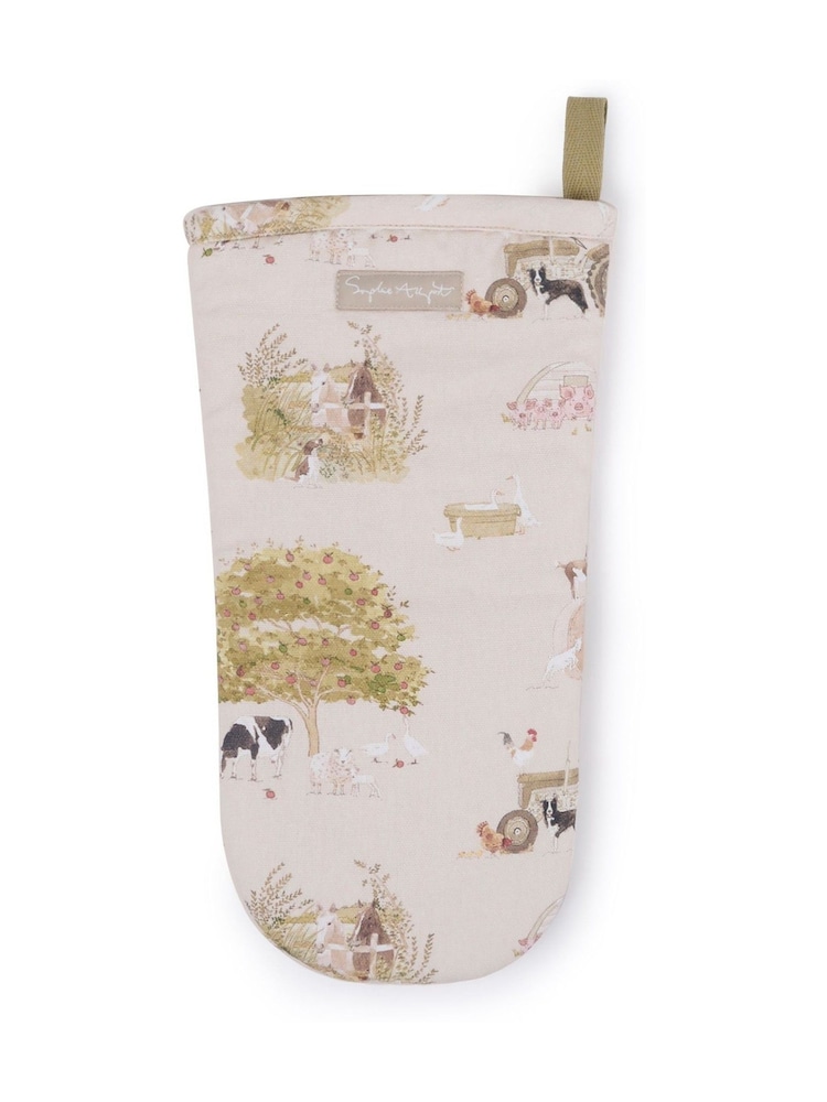 Sophie Allport Neutral Stone Farm Friends Oven Mittens - Image 3 of 3