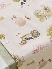 Sophie Allport Neutral Stone Farm Friends Table Runner - Image 1 of 3
