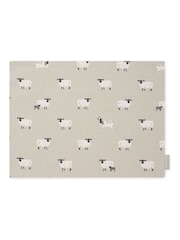 Sophie Allport Set of 2 Grey Sheep Fabric Placemats - Image 3 of 3