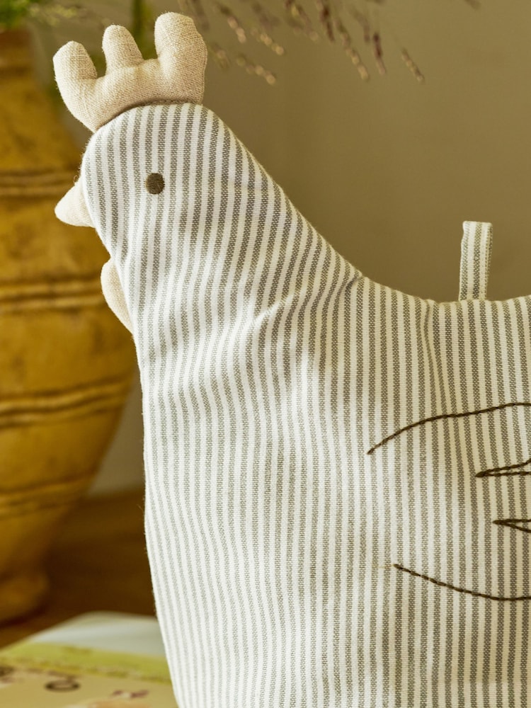 Sophie Allport White Chicken Stripe Tea Cosy - Image 2 of 3