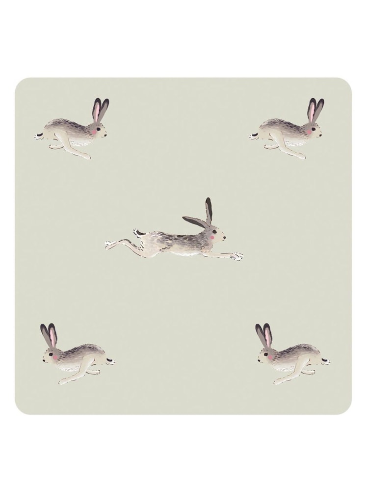 Sophie Allport Set of 4 Hare Coasters - Image 1 sur 1
