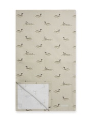 Sophie Allport Neutral Stone Hare Table Runner - Image 2 of 2