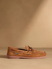 Russell & Bromley Tan Brown Churston Boat Shoes - Image 2 of 7