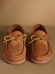 Russell & Bromley Tan Brown Churston Boat Shoes - Image 3 of 7