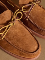 Russell & Bromley Tan Brown Churston Boat Shoes - Image 4 of 7