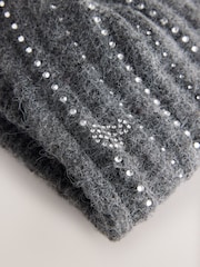 B by Ted Baker Diamante Stud Wool Blend Hat - Image 2 of 3