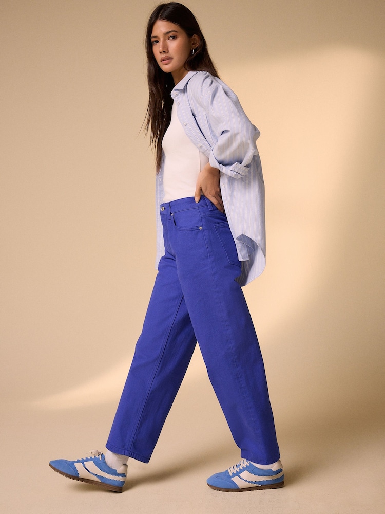 Cobalt Blue Ankle Straight Jeans - Image 2 of 6 Cobalt Blue Ankle Straight Jeans - Image 2 of 6