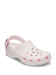 Crocs Pink Classic Buckle Clogs - Image 1 of 6