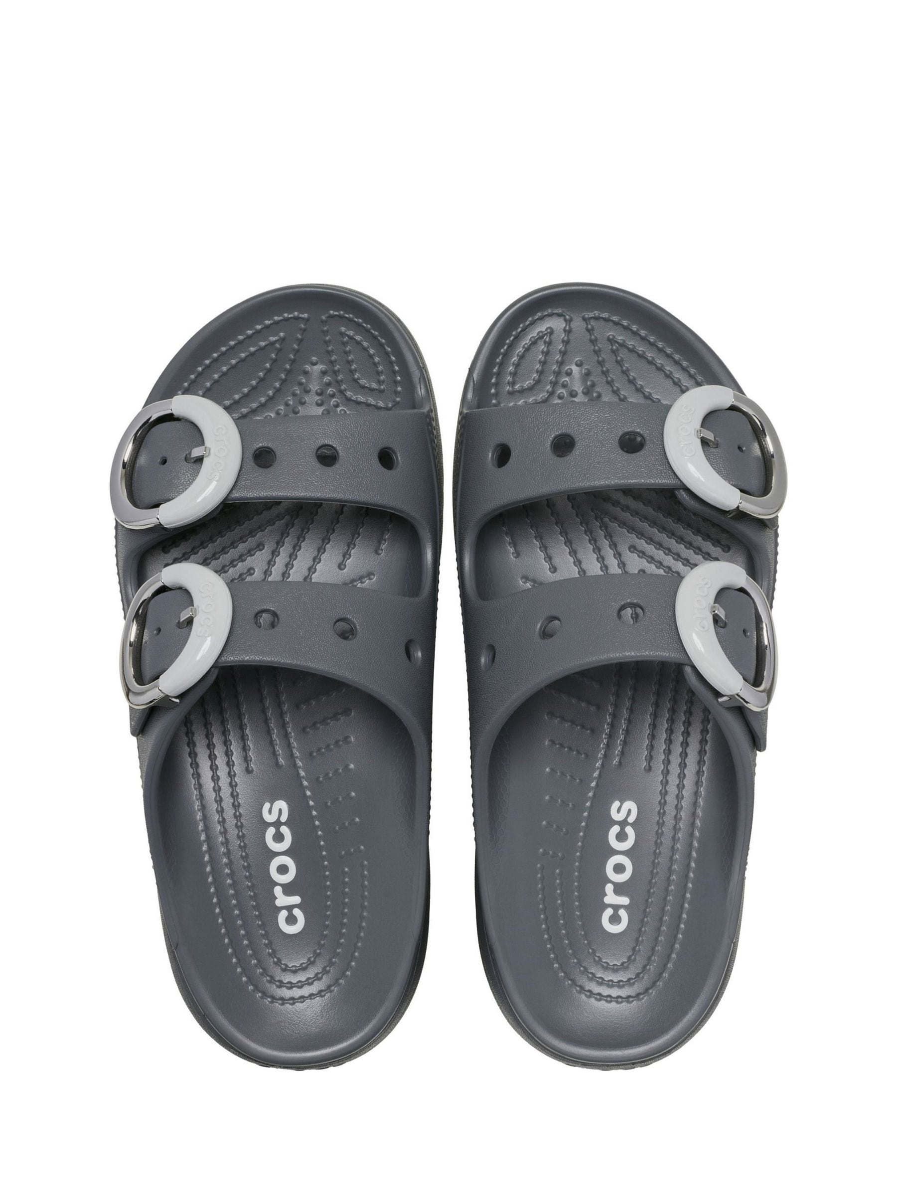 Buy Crocs Grey Saturday Platform Buckle Clogs from Next USA