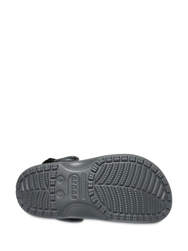 Crocs Grey Classic Buckle Clogs - Image 6 of 6