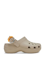 Crocs Brown Classic Platform Clogs - Image 1 of 6