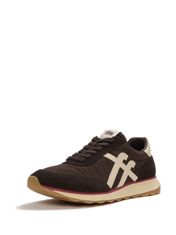 FitFlop Brown Retro-Q Flip Flop Sneakers - Image 2 of 5