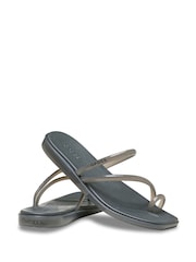 Crocs Grey Miami Jely Toe Loop Sandals - Image 3 of 6