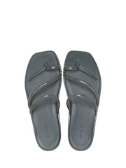 Crocs Grey Miami Jely Toe Loop Sandals - Image 5 of 6