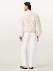 AllSaints White Sadie Barrel Jeans - Image 4 of 5