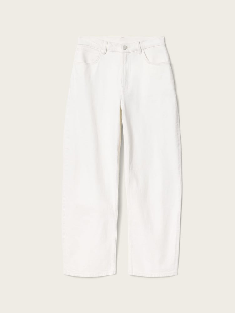 AllSaints White Sadie Barrel Jeans - Image 5 of 5