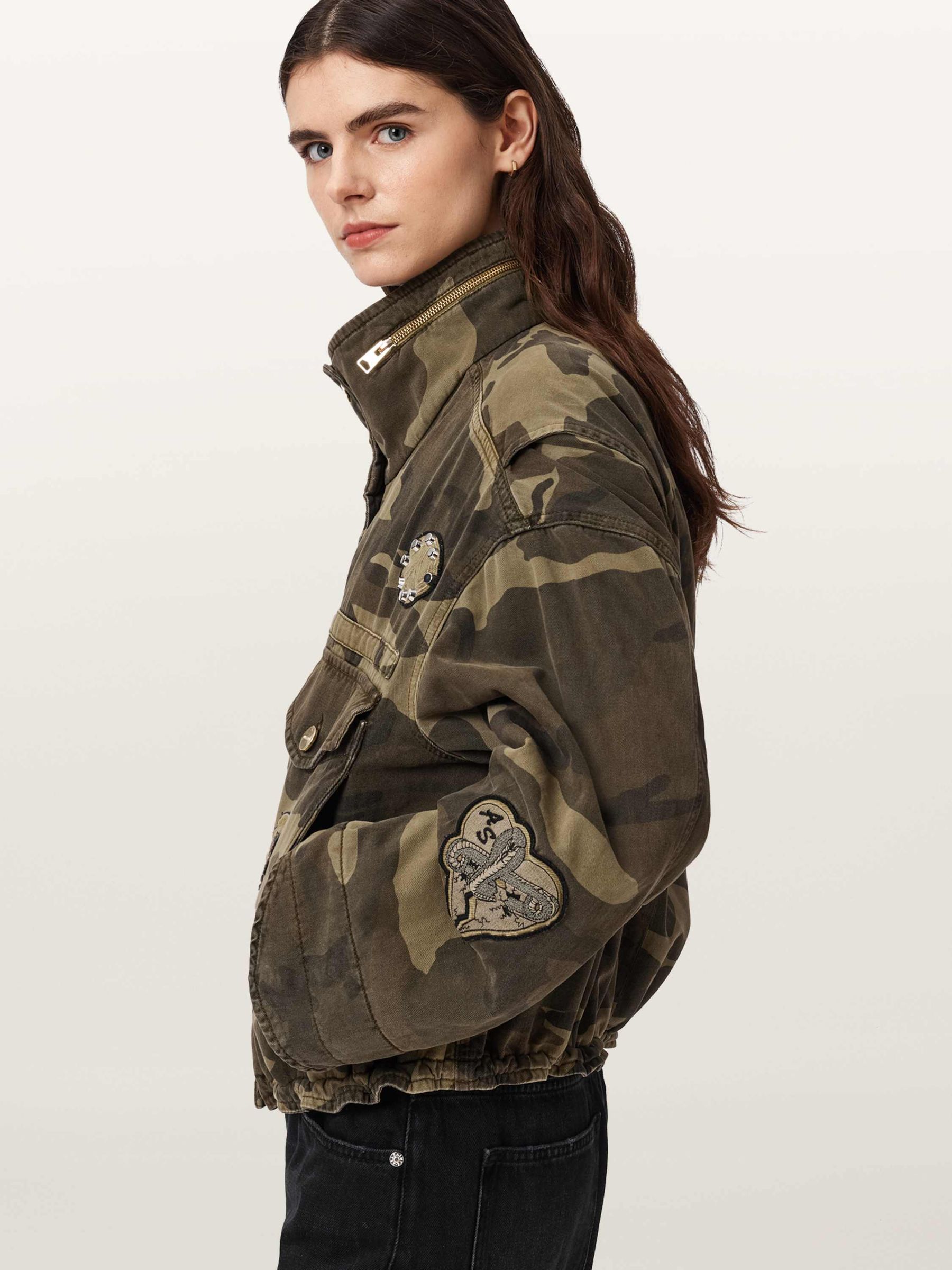 Buy AllSaints Green Clay Patch Jacket from the Next UK online shop
