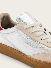 AllSaints Red Thelma Metallic Sneakers - Image 5 of 5