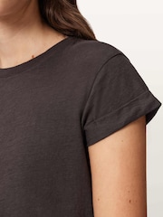 AllSaints Brown Anna T-Shirt - Image 5 of 7