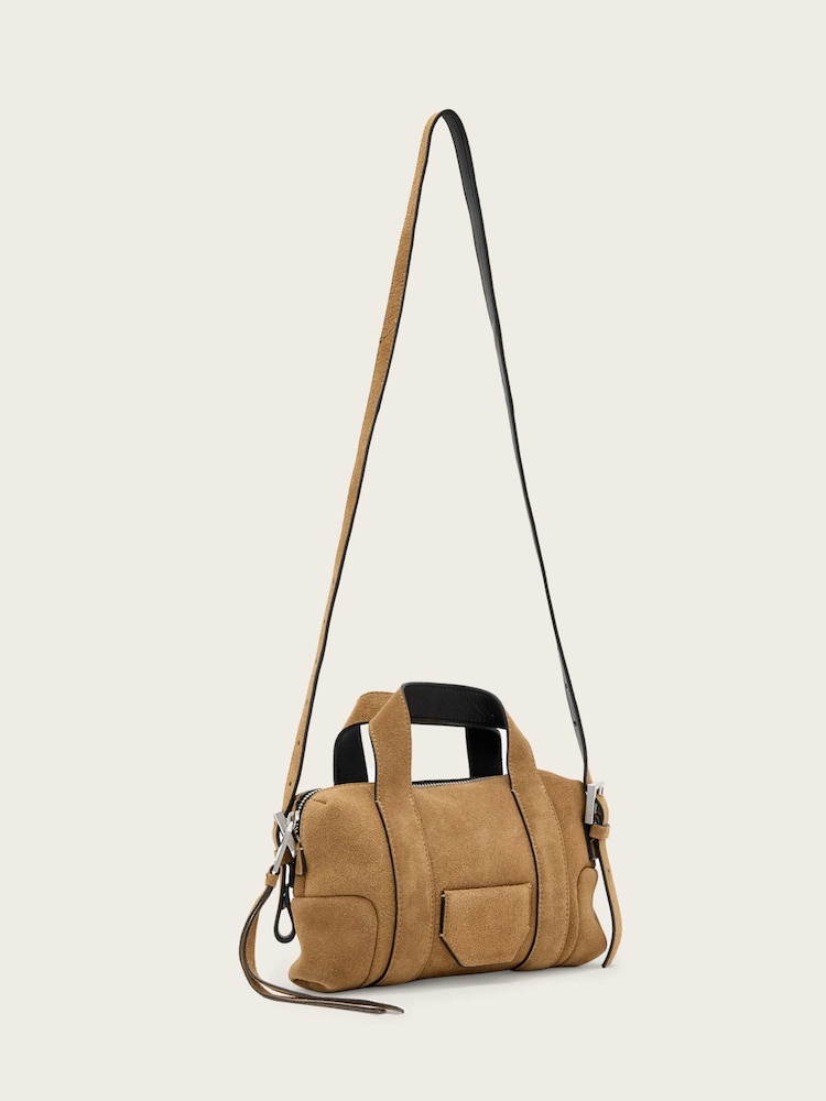 AllSaints Brown Ares Compact Cross-Body Bag - Image 2 of 4