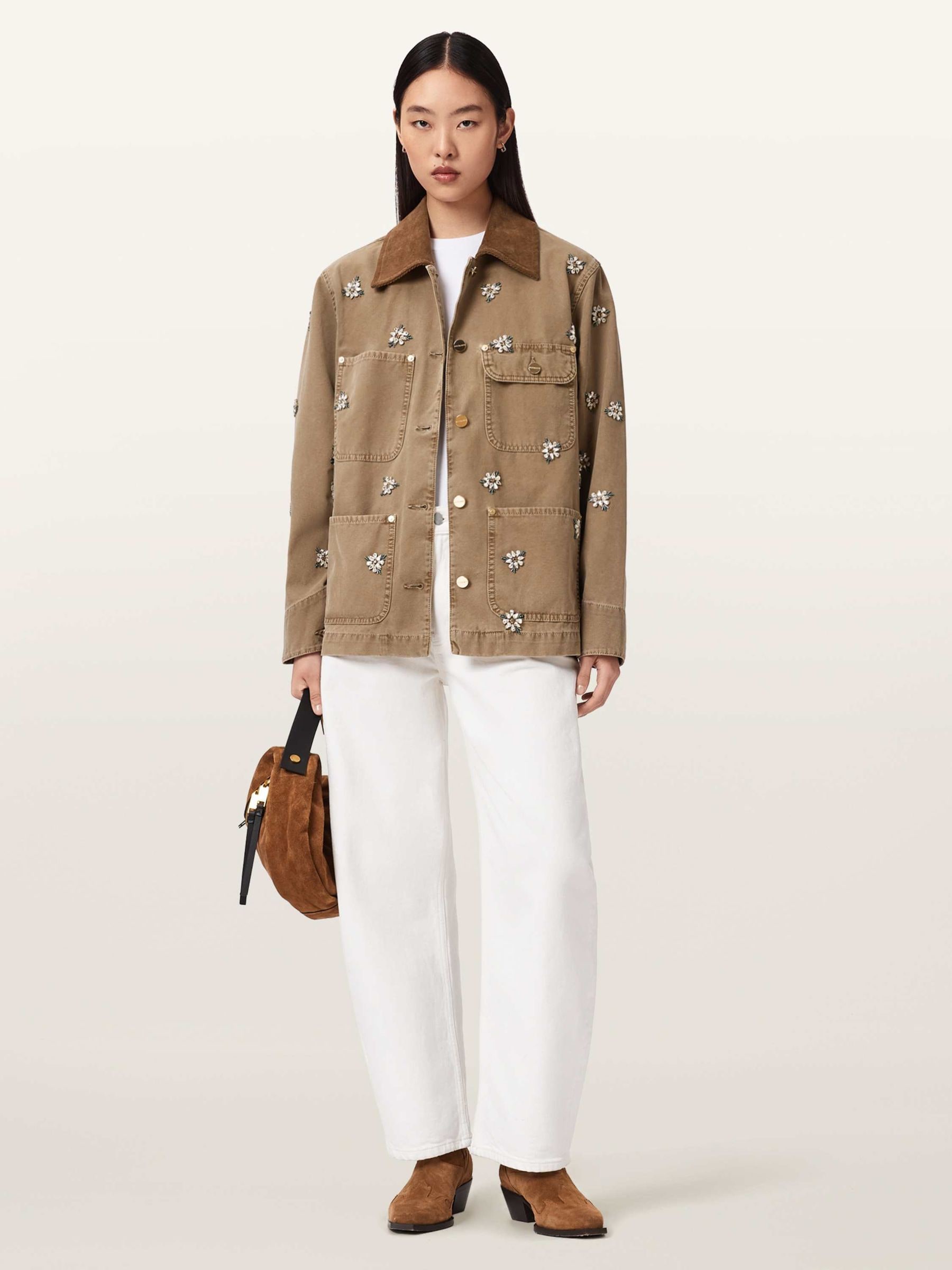 Comprar AllSaints Bex Embroidered Denim Jacket from Next Brazil