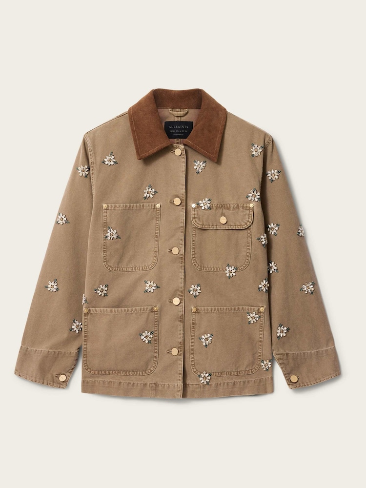 AllSaints Bex Brodert Denimjakke - Bilde 5 av 5