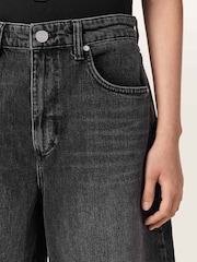 AllSaints Black Payton Crop Jeans - Image 3 of 7