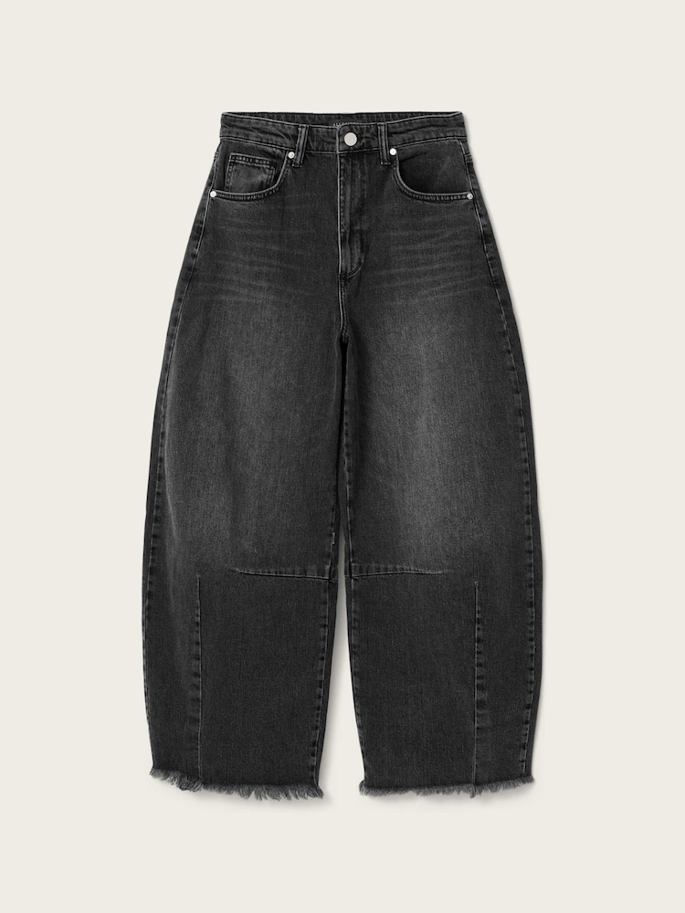 AllSaints Black Payton Crop Jeans - Image 7 of 7