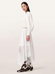 AllSaints White Hart Embroidered Top - Image 5 of 6