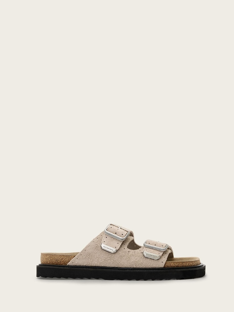 AllSaints Grey Randal Sandals - Image 1 of 5