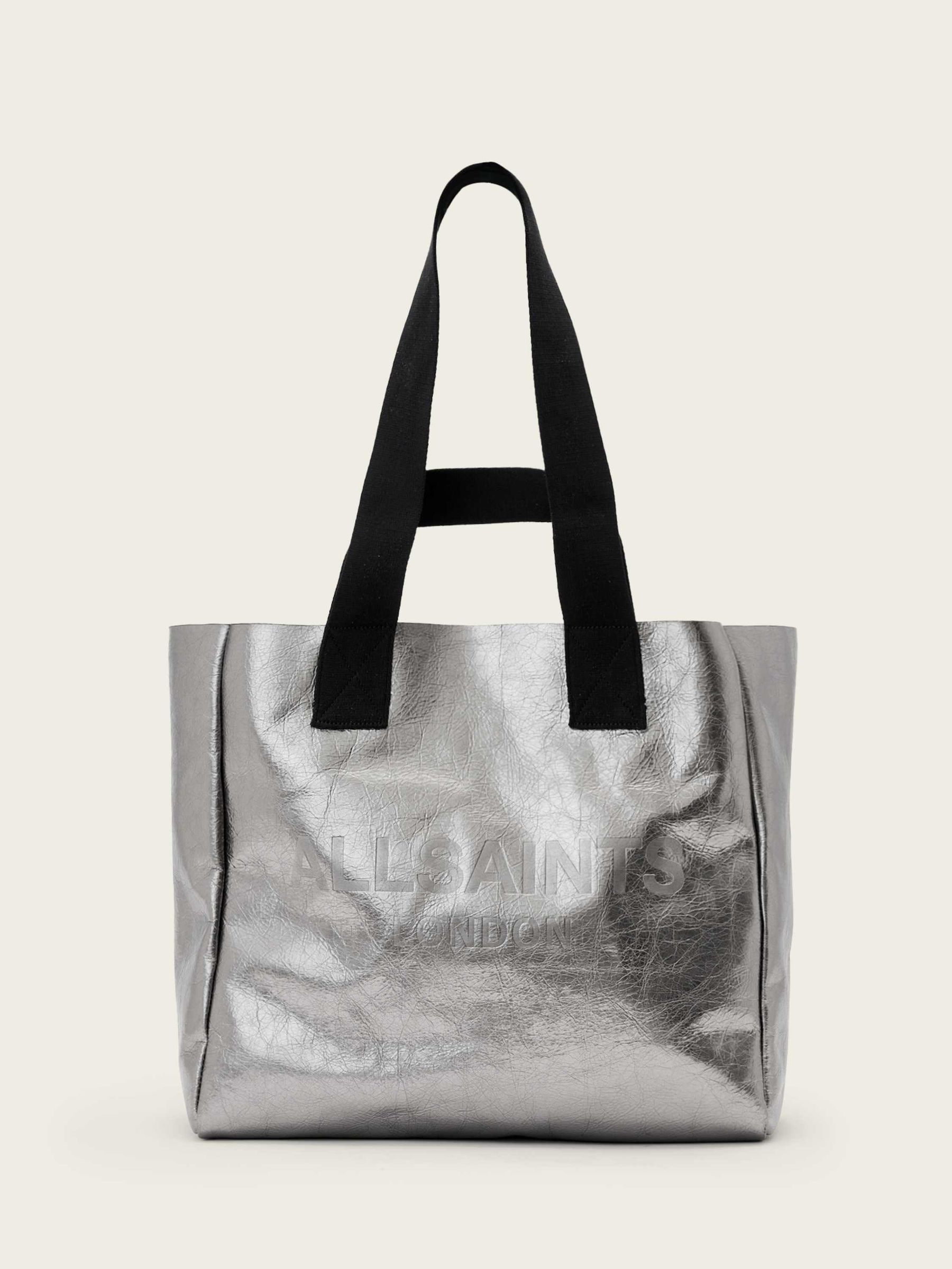 Buy Сірий - AllSaints Izzy Leather Tote Bag з сайту Next Ukraine