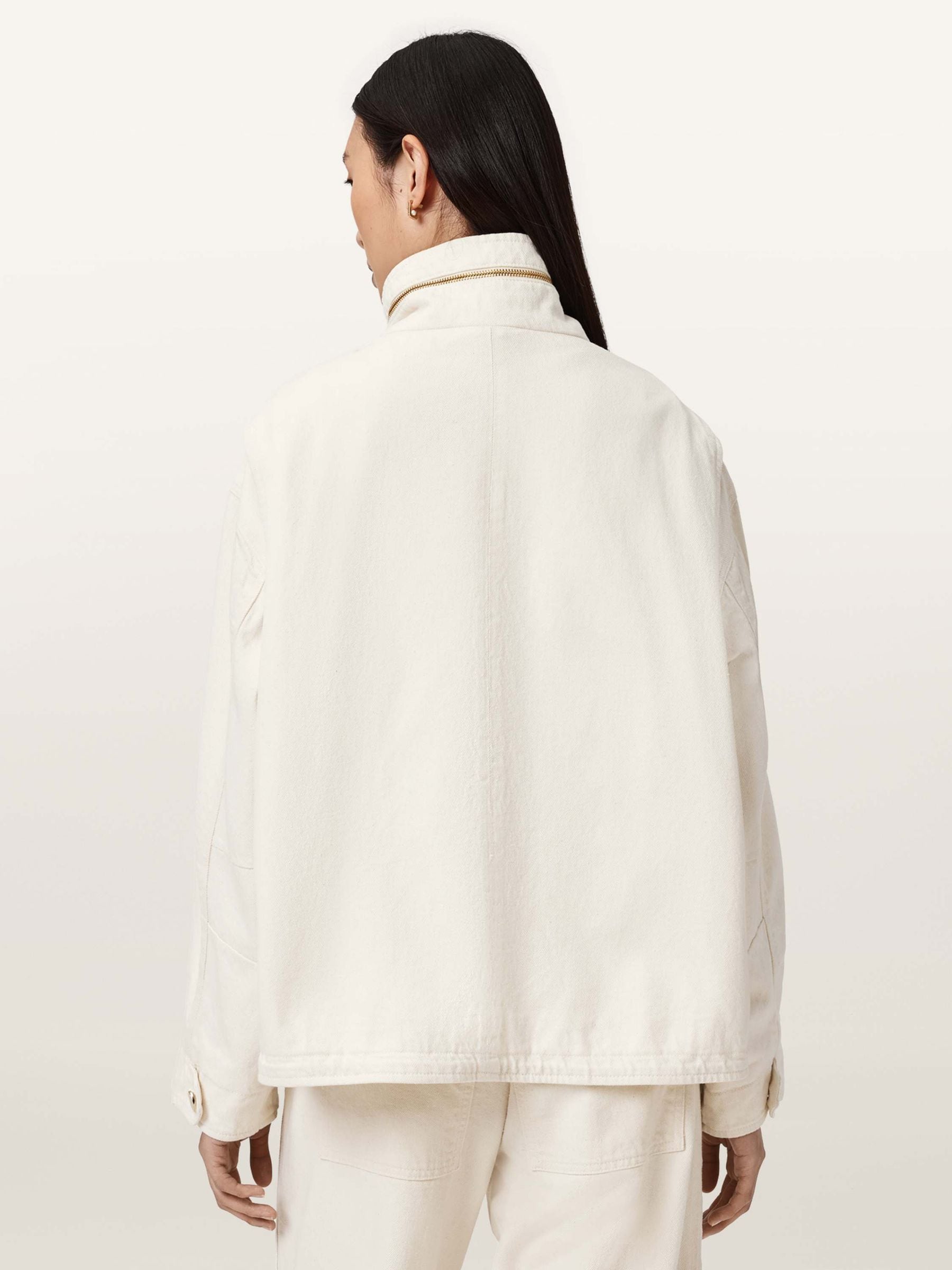Buy AllSaints White Clay Denim Jacket from Next USA