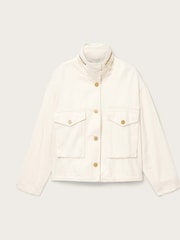 AllSaints White Clay Denim Jacket - Image 9 of 9